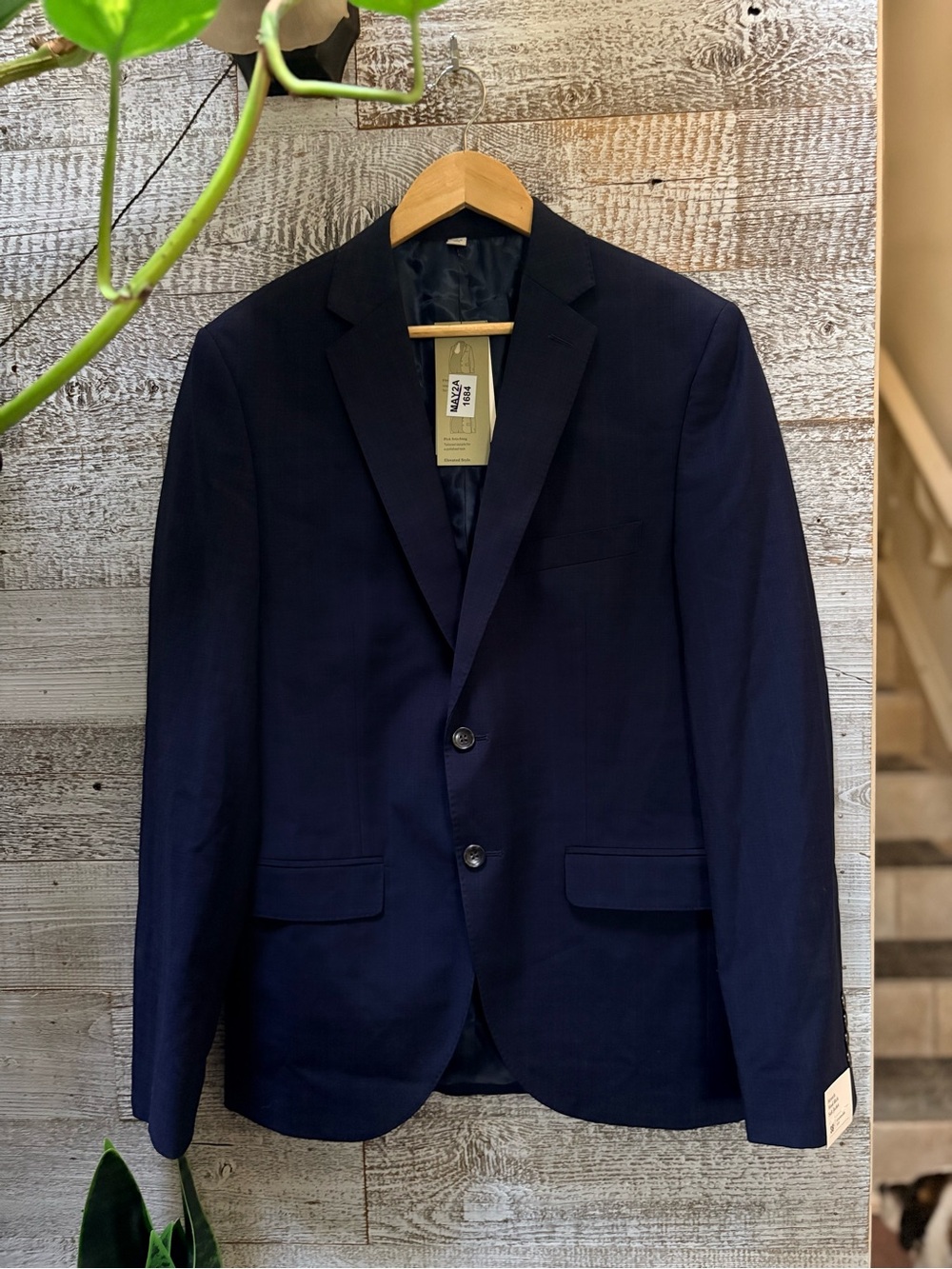 Goodfellow & Co | NWT "Stretch Wool-Rich" Suit Jacket - Men's 38L, Navy Blue